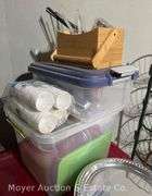 Group of Household, Party Supplies, Small Metro Rack, Etc.