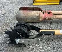 (2) New Edgers, Post Hole Digger and Work Light