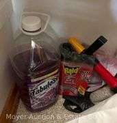 Group of Cleaning Supplies, Rags, Etc,