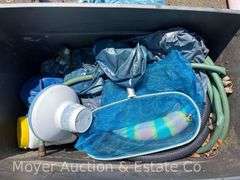 Aleko Spa Inflatable Hot Tub with Ladder, Supplies, Pool Noddles, Etc.