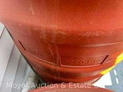 Red Poly Rain Barrel, 42"h