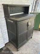 Suncast Outdoor Kitchen Stand with Contents, 31"w