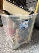 Contents of Basement Shelves, Household, Cleaning, Canning Jars, Tools, Etc.
