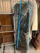 Group of Ladies Coats, Scarves, Etc., Most Size Large