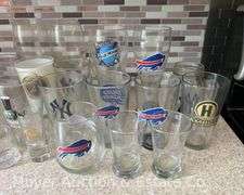 Group of Bar Glasses and Stemware