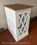 Single Door End Table, 14"x18"x26"h