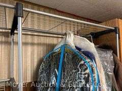 Clothes Rack with Shelves, 46"x19"x68"h