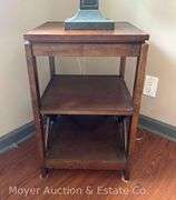 3 Tier End Table, 15"x15"x24"h