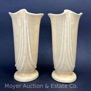 Pair of Weller Pottery Vases, 8"h