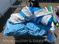 Aleko Spa Inflatable Hot Tub with Ladder, Supplies, Pool Noddles, Etc.