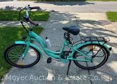 Bintelli Women's E-Bike with Charger, New Helmet, and Seat Cover