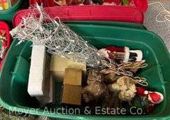 Group of Christmas Decor, Ornaments, Etc.