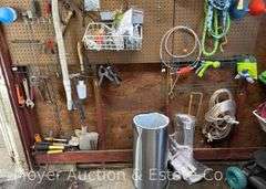 Contents of Shed, Gardening Supplies, Household, Hand Tools, Hoses, Etc.