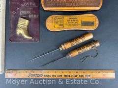 Group of Early Advertising, Brushes, Ice Picks, Etc.