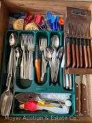 Contents of Kitchen, Dishes, Tupperware, Flatware, Cooking Utensils, Serving-ware, Etc.