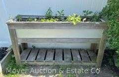 Raised Patio Garden Box, 61"x17"x35"h