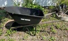 True Temper Metal Wheel Barrow, Pneumatic Tire