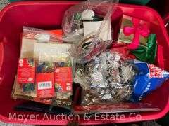 Group of Christmas Decor, Ornaments, Etc.