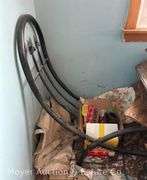 Firewood Storage Rack with Firewood, Metal, 52"w