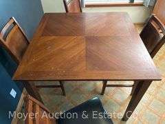 (5) Piece Bar Height Dining Set, 24" Seats Height, 42" Square Tabletop