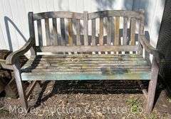 Wood Porch Bench, 48"w