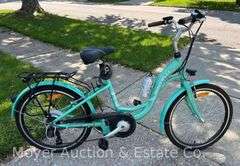 Bintelli Women's E-Bike with Charger, New Helmet, and Seat Cover