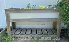 Raised Patio Garden Box, 61"x17"x35"h
