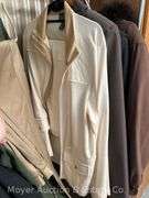 Group of Ladies Coats, Scarves, Etc., Most Size Large