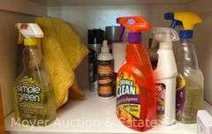 Group of Cleaning Supplies, Rags, Etc,