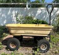 Vigoro Poly Garden Cart, Pneumatic Tires, 20"x36" Cart Bed
