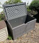 Gray Suncast Patio Storage Box, 44"x24"x24"h