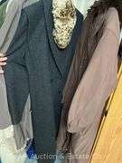 Group of Ladies Coats, Scarves, Etc., Most Size Large