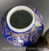 (2) Vases with Urn, 8.5"-10"h