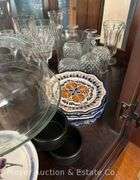 Contents of China Cabinet: Figural Salt and Pepper Shakers, Serving-ware, Etc.