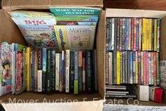 Group of DVDs and Books, Religious, Children’s, Etc.