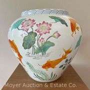 Franklin Mint "The Vase of the Golden Carp", 13"h