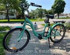 Bintelli Women's E-Bike with Charger, New Helmet, and Seat Cover
