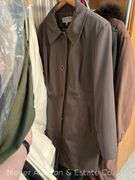 Group of Ladies Coats, Scarves, Etc., Most Size Large