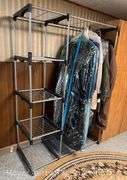 Clothes Rack with Shelves, 46"x19"x68"h