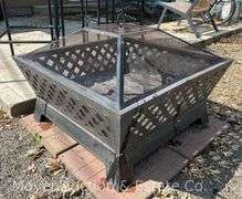 Fire Pit with Cover, 34"w
