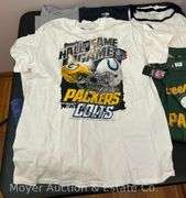 Group of Asst. Ladies Sports Team Shirts, Yankees, Mets, and Green Bay Packers, Mostly Large and XL