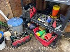 Contents of Shed, Gardening Supplies, Household, Hand Tools, Hoses, Etc.