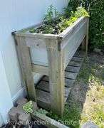 Raised Patio Garden Box, 61"x17"x35"h