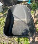 True Temper Metal Wheel Barrow, Pneumatic Tire