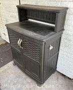 Suncast Outdoor Kitchen Stand with Contents, 31"w