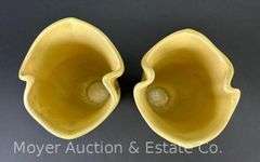 Pair of Weller Pottery Vases, 8"h