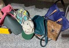 Group of Sheets, Bedding, Towels, Purses, Etc.