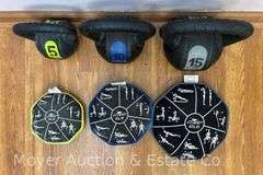 Group of Kettlebells and Weights, 5lb-15lb