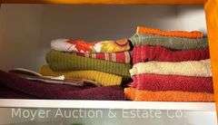 Group of Cleaning Supplies, Rags, Etc,