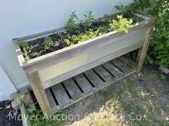 Raised Patio Garden Box, 61"x17"x35"h